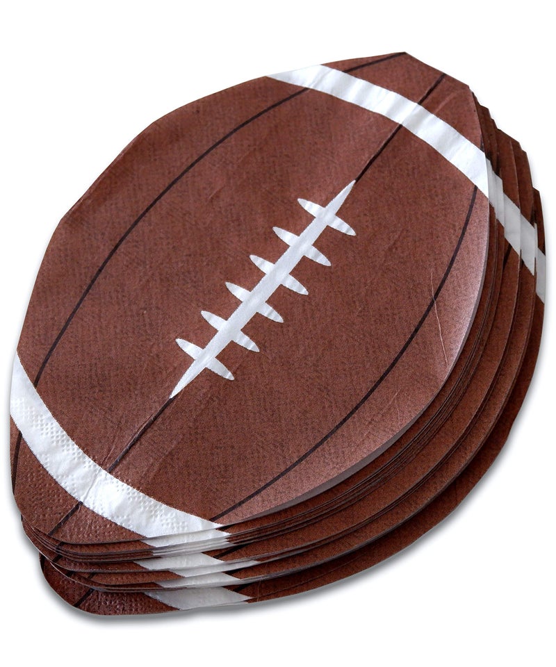 Partay Shenanigans Football Party Paper Napkins - 100 Pack Disposable Football Paper Napkins Perfect for Super Bowl, Tailgating, Sports Theme Birthday Party Supply Decoration (Football) - Image 5